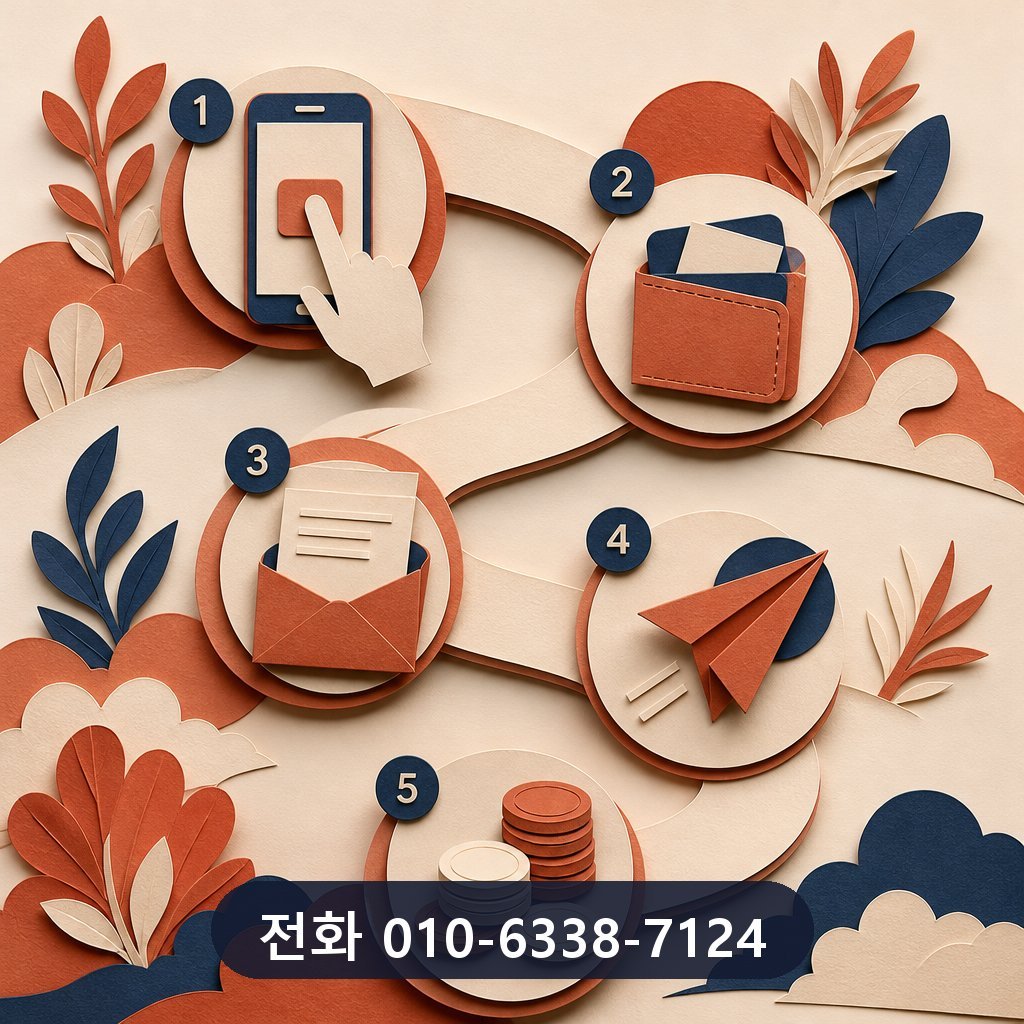 카드깡 입금률 진행 절차 이미지